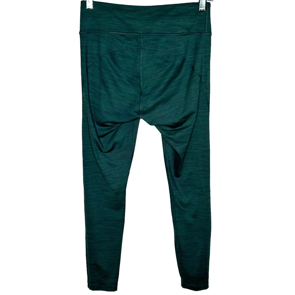 Outdoor Voices Leggings Size M Green Space Dye 25" Length Cropped Activewear - Picture 3 of 5